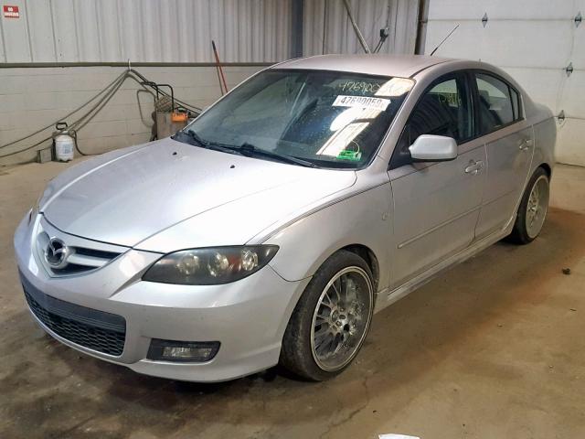 JM1BK324X81866086 - 2008 MAZDA 3 S SILVER photo 2