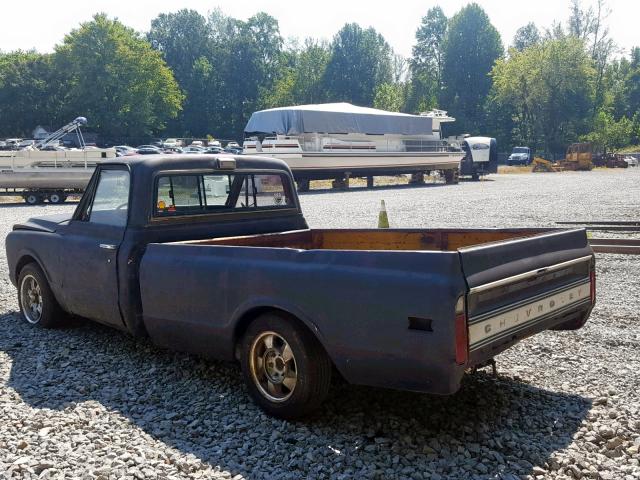 CE147A106387 - 1967 CHEVROLET C1500 BLACK photo 3