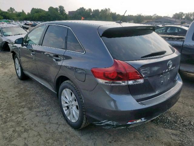 4T3BA3BB1DU047240 - 2013 TOYOTA VENZA LE GRAY photo 3