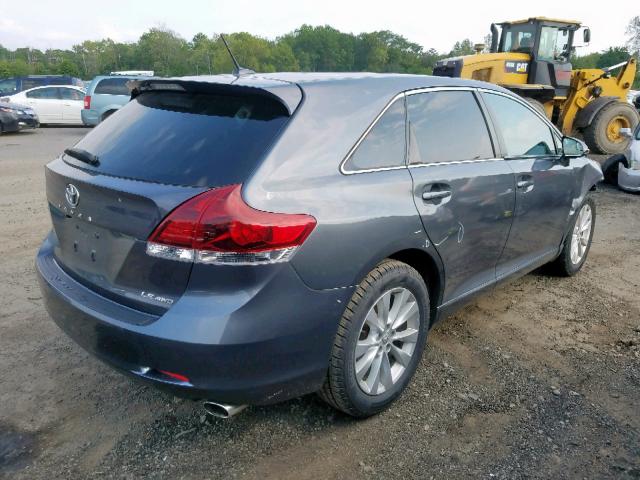 4T3BA3BB1DU047240 - 2013 TOYOTA VENZA LE GRAY photo 4