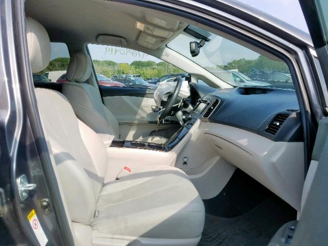 4T3BA3BB1DU047240 - 2013 TOYOTA VENZA LE GRAY photo 5