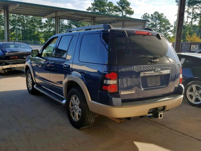 1FMEU64E16ZA09213 - 2006 FORD EXPLORER E BLUE photo 3