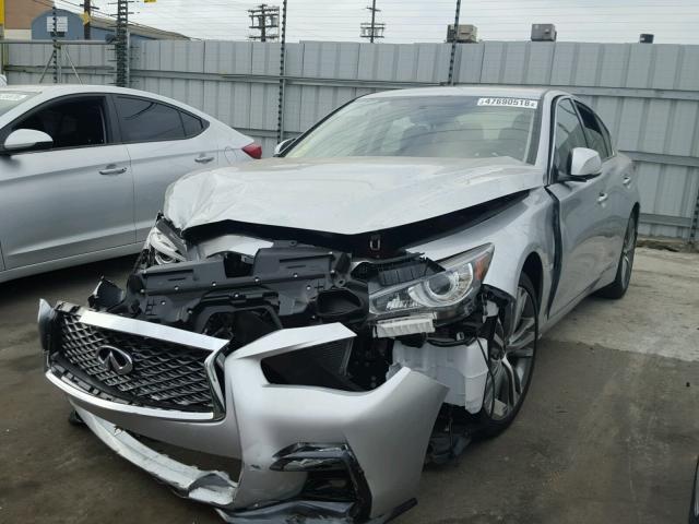 JN1EV7AP1JM366168 - 2018 INFINITI Q50 LUXE SILVER photo 2