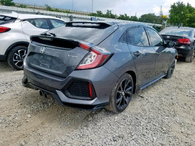 SHHFK7H44HU211931 - 2017 HONDA CIVIC SPOR GRAY photo 4