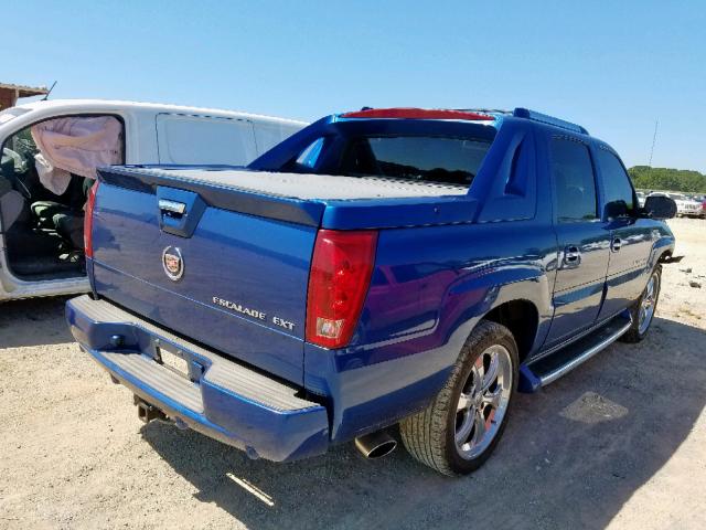 3GYEK62N74G127707 - 2004 CADILLAC ESCALADE E BLUE photo 4