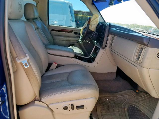 3GYEK62N74G127707 - 2004 CADILLAC ESCALADE E BLUE photo 5