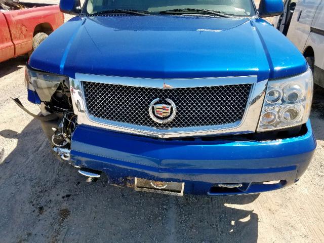 3GYEK62N74G127707 - 2004 CADILLAC ESCALADE E BLUE photo 7