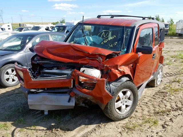 5J6YH28583L018007 - 2003 HONDA ELEMENT EX ORANGE photo 2