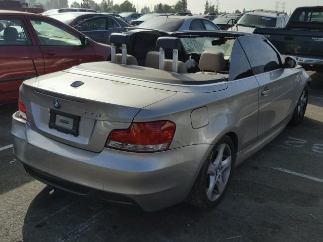 WBAUN93589VK40425 - 2009 BMW 135 I TAN photo 4