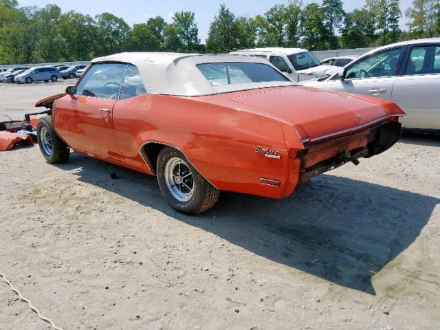 4H67H2H228699 - 1972 BUICK SKYLARK ORANGE photo 3