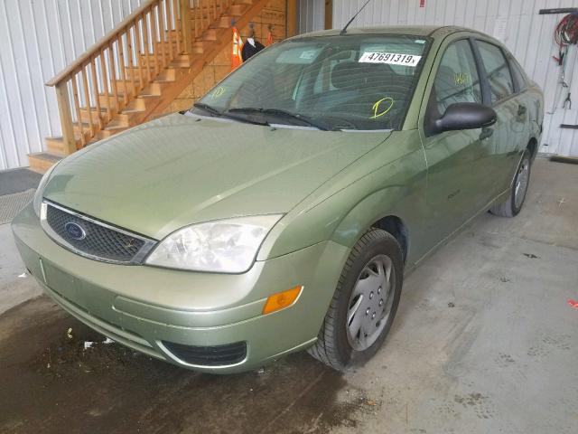 1FAFP34N17W149575 - 2007 FORD FOCUS ZX4 GREEN photo 2