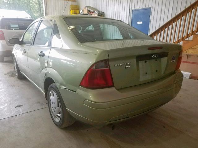 1FAFP34N17W149575 - 2007 FORD FOCUS ZX4 GREEN photo 3