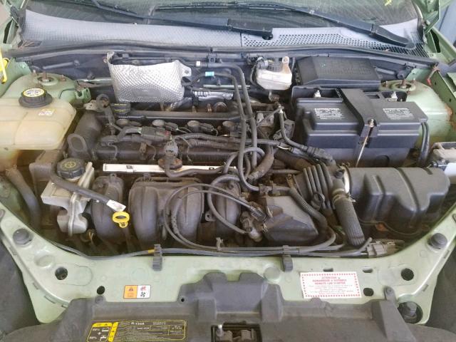 1FAFP34N17W149575 - 2007 FORD FOCUS ZX4 GREEN photo 7