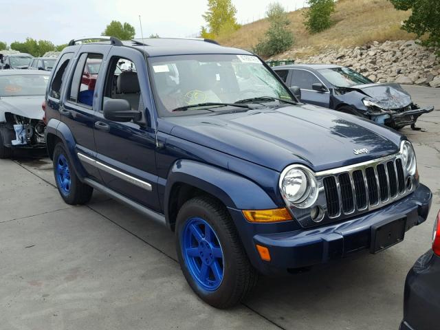 1J4GK58K25W527242 - 2005 JEEP LIBERTY LI BLUE photo 1