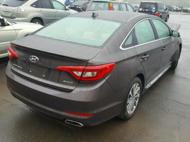 5NPE34AF0GH316308 - 2016 HYUNDAI SONATA SPO BROWN photo 4