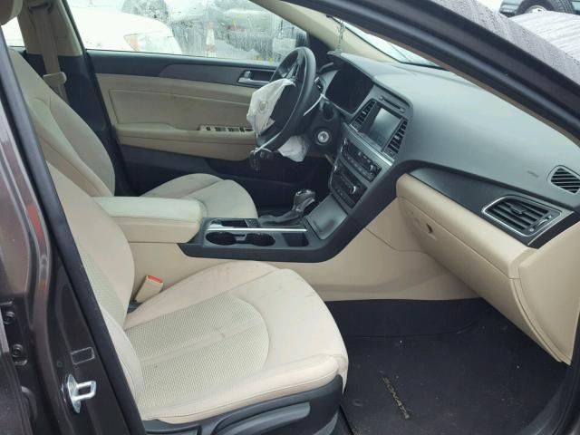 5NPE34AF0GH316308 - 2016 HYUNDAI SONATA SPO BROWN photo 5