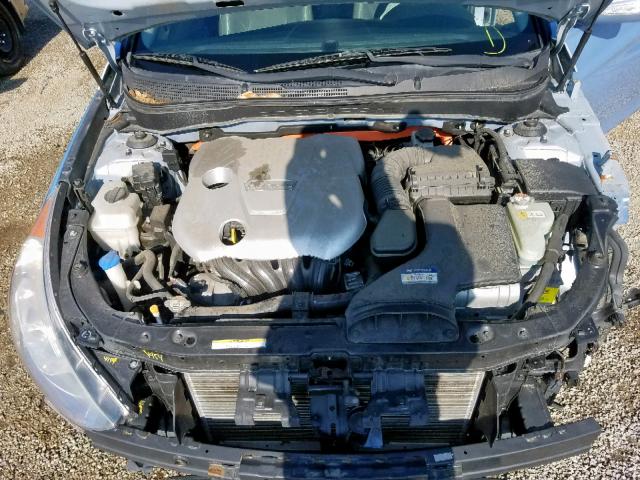 KMHEC4A40CA023245 - 2012 HYUNDAI SONATA HYB GRAY photo 7