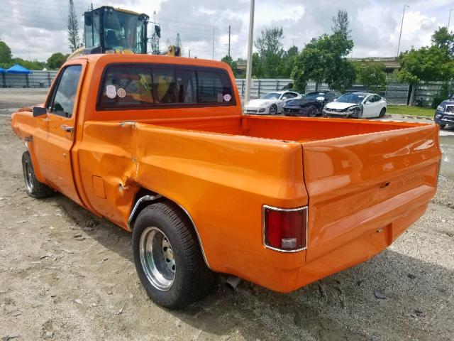 1GCDR14H1HJ170998 - 1987 CHEVROLET R10 ORANGE photo 3