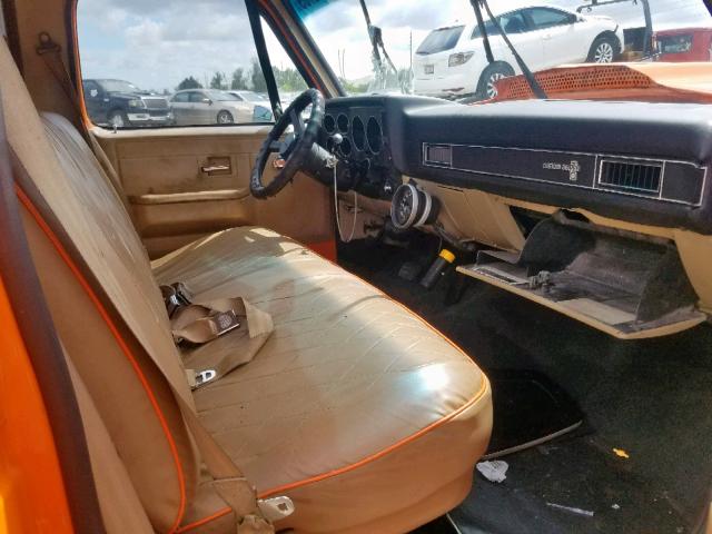 1GCDR14H1HJ170998 - 1987 CHEVROLET R10 ORANGE photo 5