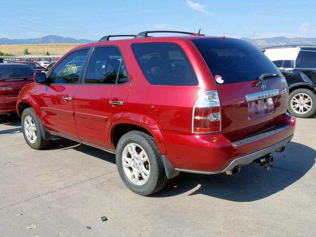 2HNYD18886H524552 - 2006 ACURA MDX TOURIN MAROON photo 3