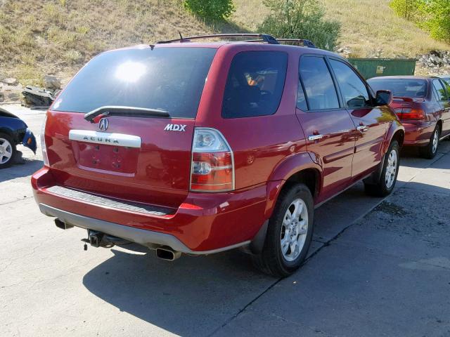 2HNYD18886H524552 - 2006 ACURA MDX TOURIN MAROON photo 4