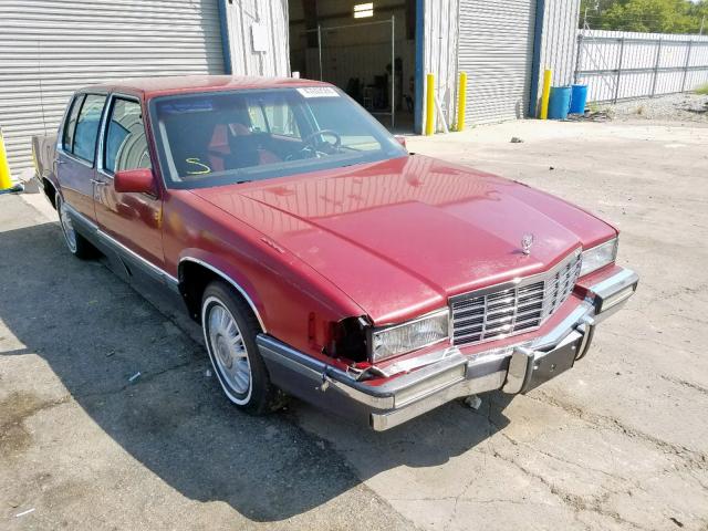 1G6CD53B4M4260625 - 1991 CADILLAC DEVILLE RED photo 1