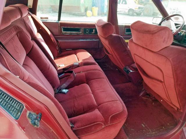 1G6CD53B4M4260625 - 1991 CADILLAC DEVILLE RED photo 6