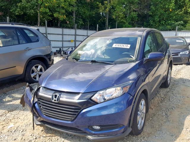 3CZRU5H59GM734002 - 2016 HONDA HR-V EX BLUE photo 2