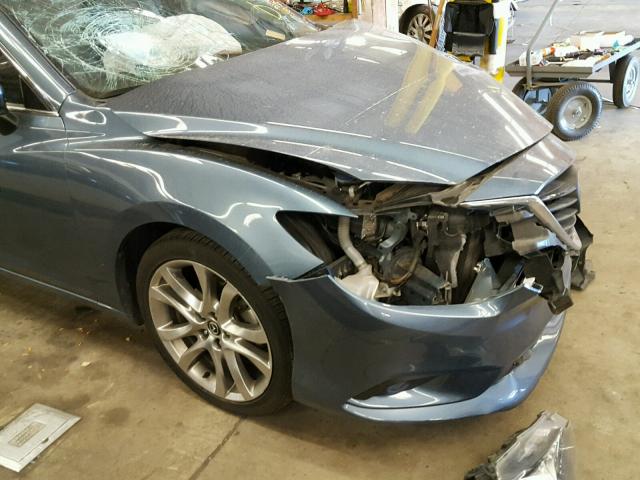 JM1GJ1W67F1175779 - 2015 MAZDA 6 GRAND TO BLUE photo 9