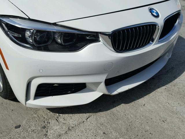 WBA4Z1C59JEC59448 - 2018 BMW 430I WHITE photo 9