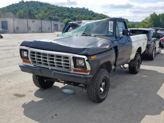 F14HCFD0515 - 1979 FORD TRUCK BLACK photo 2