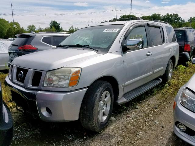 5N1AA08B44N709087 - 2004 NISSAN ARMADA SE SILVER photo 2