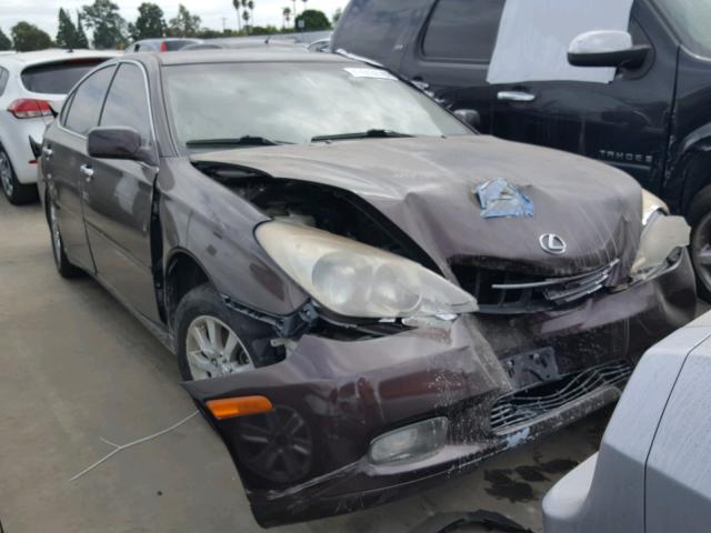 JTHBA30G345044439 - 2004 LEXUS ES 330 MAROON photo 1