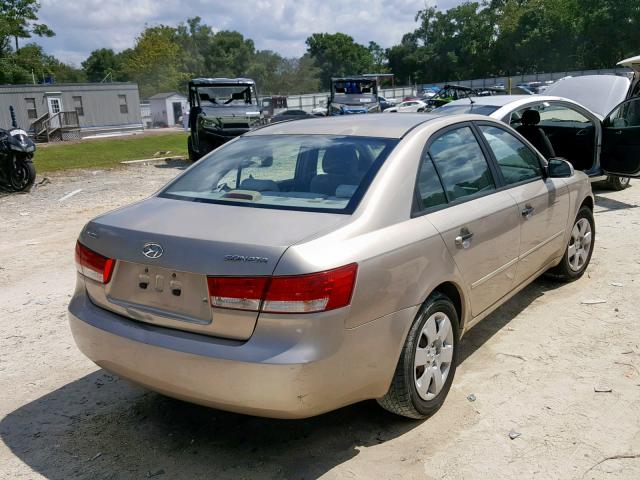 KMHET46C66A078996 - 2006 HYUNDAI SONATA GL GOLD photo 4