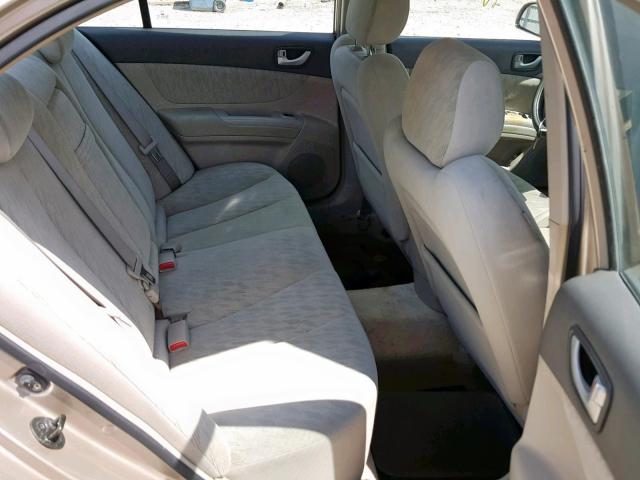 KMHET46C66A078996 - 2006 HYUNDAI SONATA GL GOLD photo 6