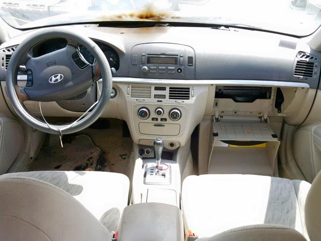 KMHET46C66A078996 - 2006 HYUNDAI SONATA GL GOLD photo 9