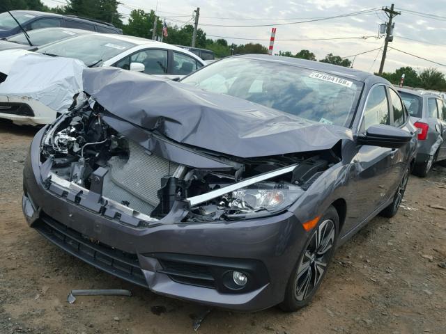 2HGFC1F73HH654348 - 2017 HONDA CIVIC EXL GRAY photo 2