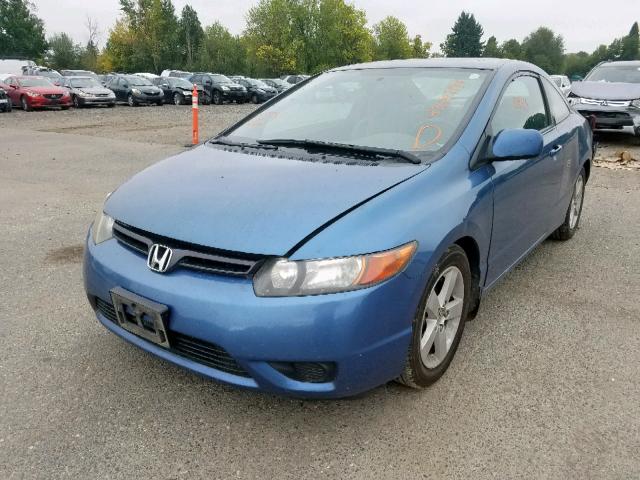 2HGFG11826H564299 - 2006 HONDA CIVIC EX BLUE photo 2