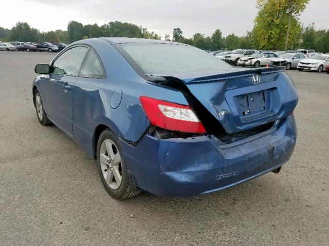 2HGFG11826H564299 - 2006 HONDA CIVIC EX BLUE photo 3