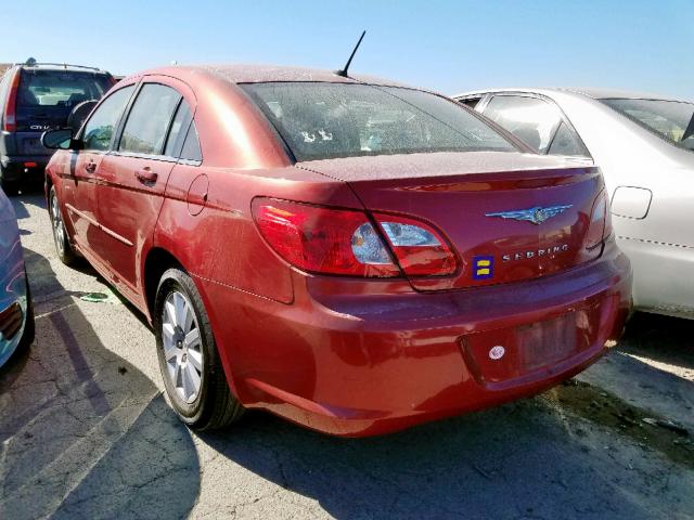 1C3LC46K98N185947 - 2008 CHRYSLER SEBRING LX RED photo 3