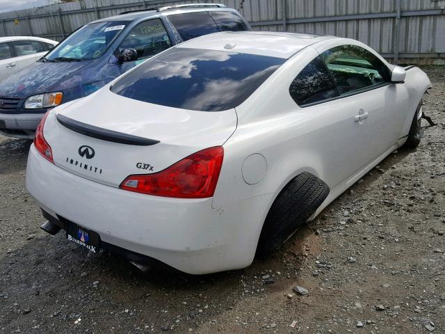 JN1CV6EL2AM153187 - 2010 INFINITI G37 WHITE photo 3