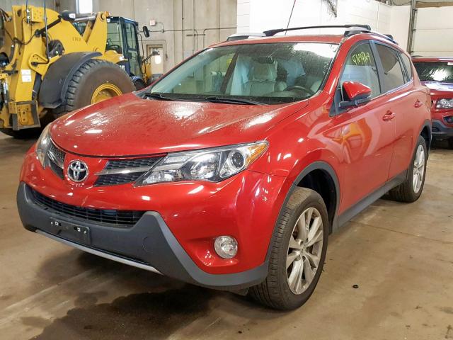 2T3DFREV5FW314983 - 2015 TOYOTA RAV4 LIMIT RED photo 2