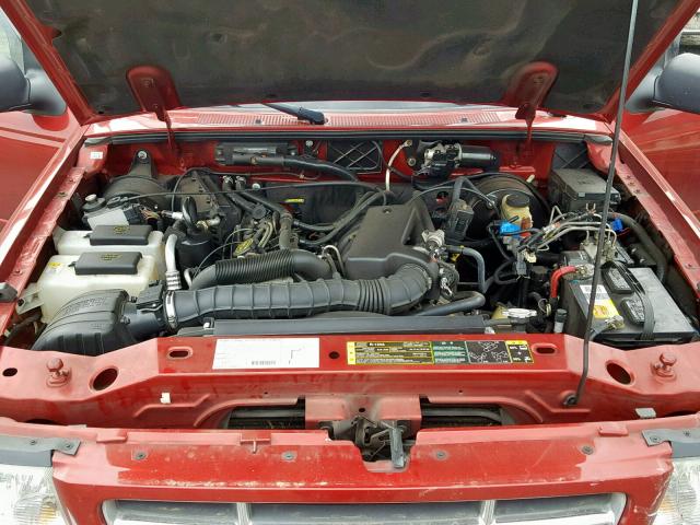 1FTYR44V33TA03631 - 2003 FORD RANGER SUP RED photo 7