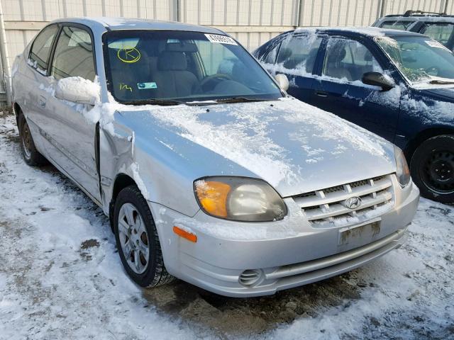 KMHCG35C94U294909 - 2004 HYUNDAI ACCENT GL SILVER photo 1