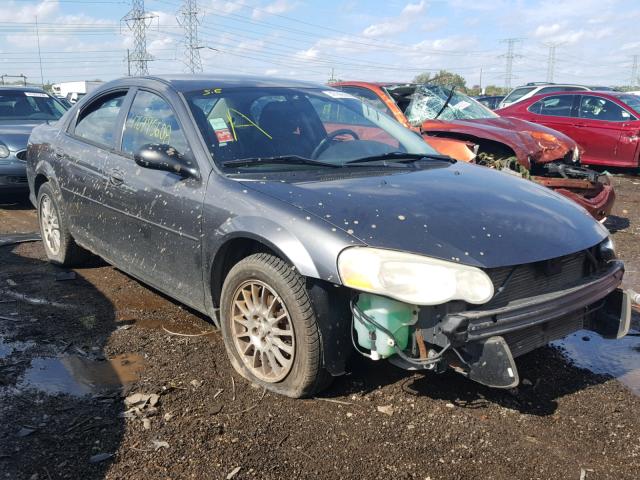 1C3EL46X04N361766 - 2004 CHRYSLER SEBRING LX GRAY photo 1