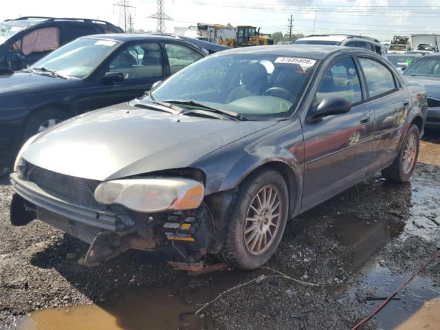 1C3EL46X04N361766 - 2004 CHRYSLER SEBRING LX GRAY photo 2