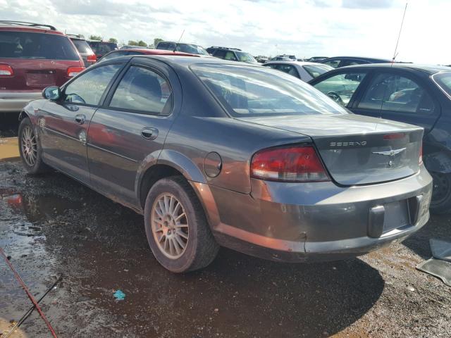 1C3EL46X04N361766 - 2004 CHRYSLER SEBRING LX GRAY photo 3