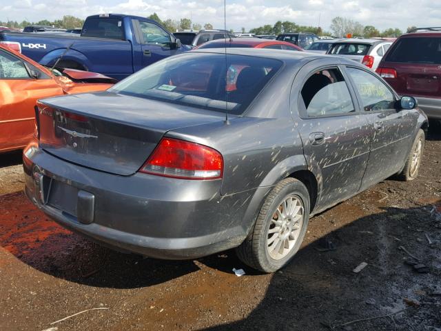 1C3EL46X04N361766 - 2004 CHRYSLER SEBRING LX GRAY photo 4