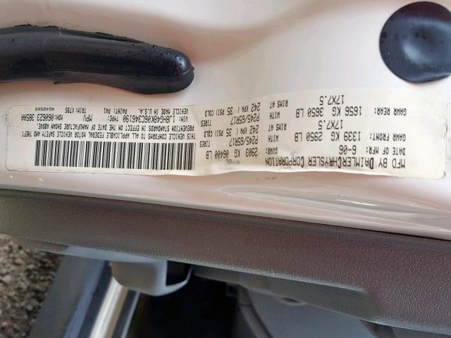 1J8HG48K06C346190 - 2006 JEEP COMMANDER 白色 照片 10