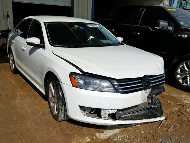 1VWBP7A30DC014276 - 2013 VOLKSWAGEN PASSAT SE WHITE photo 1